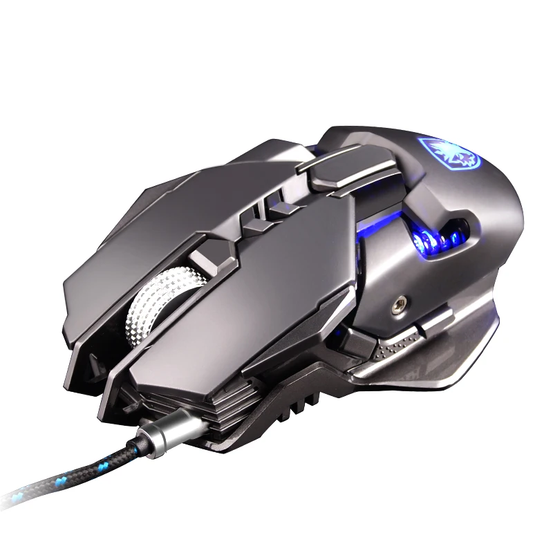 Pro FPS игровая мышь USB Проводная макро программируемая подсветка с подсветкой