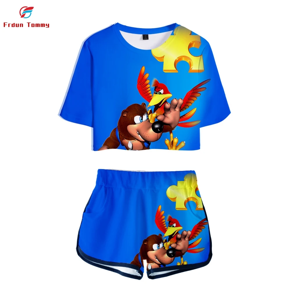 Новинка 2019 летний Соблазнительный комплект из двух предметов Banjo Kazooie с 3D принтом
