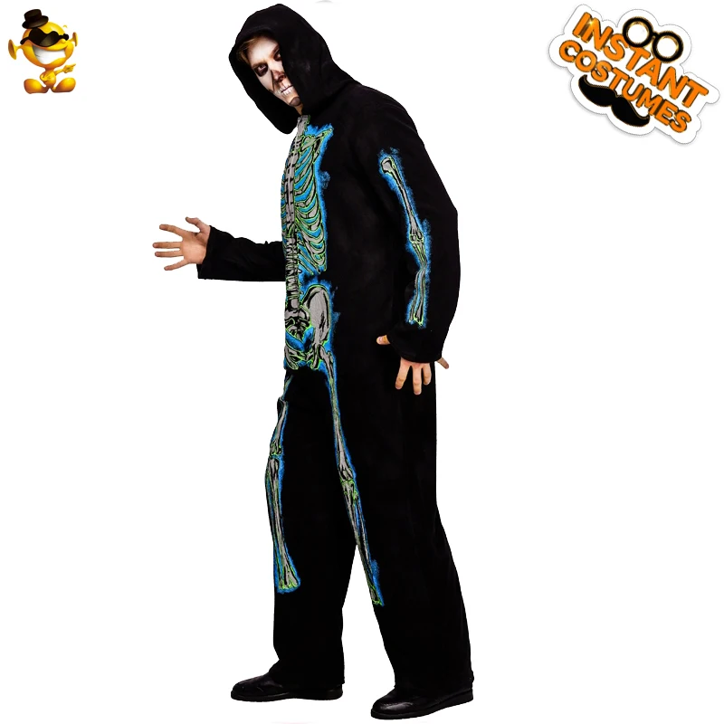

Halloween Adult Men Skeleton Costume Fancy Dress Christmas Terror Ghost Jumpsuit for Purim Cosplay Horror Skeleton Suit
