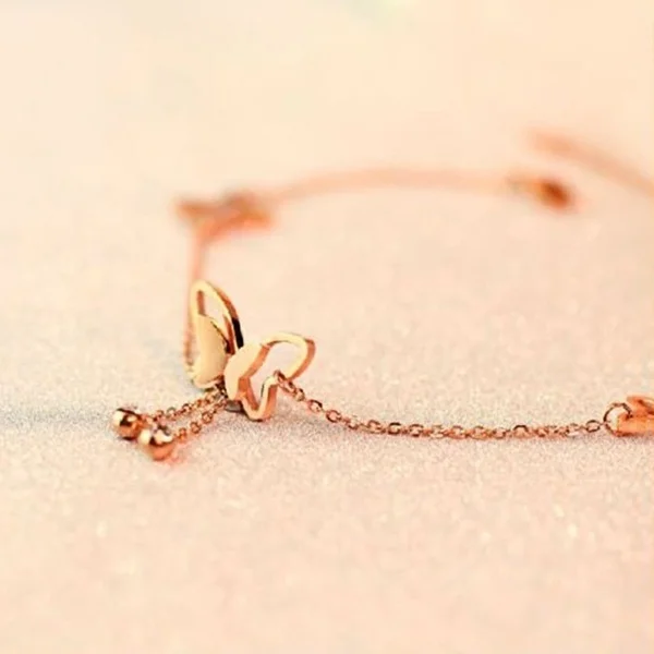 

New Fashion Women Girls Bow Metal Adjustable Anklet Bohemia Gold Body Jewelry