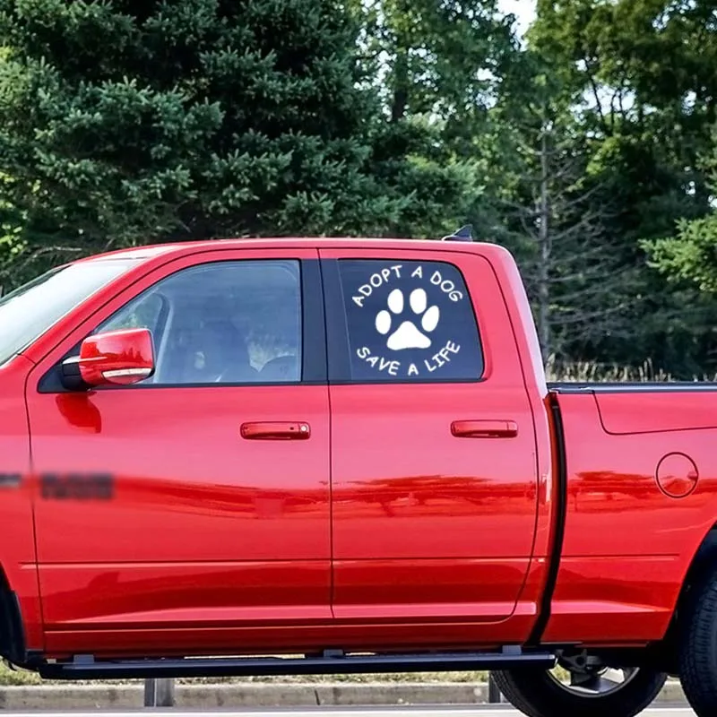 Лидер продаж Виниловая наклейка с надписью Adopt A Dog съемная для грузовика милый Jdm |
