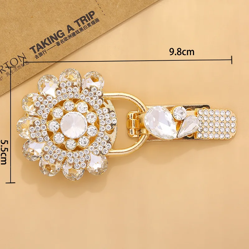 1pcs beautiful fur bcukles rhinestone buttons sewing platypus glassbuckles | Дом и сад