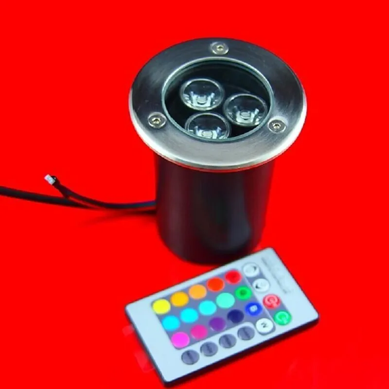

10pcs/lot CE RoHS 3X2W AC85-260V AC/DC12V Outdoor lighting Inground Buried Lamp LED Spot Floor Garden Yard LED Underground light
