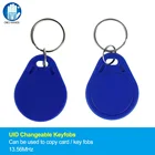 UID Сменные RFID Брелки читаемые Смарт IC клон маркеры ключей 13,56 МГц блок 0 сектор записываемый синий (упаковка 1050100)