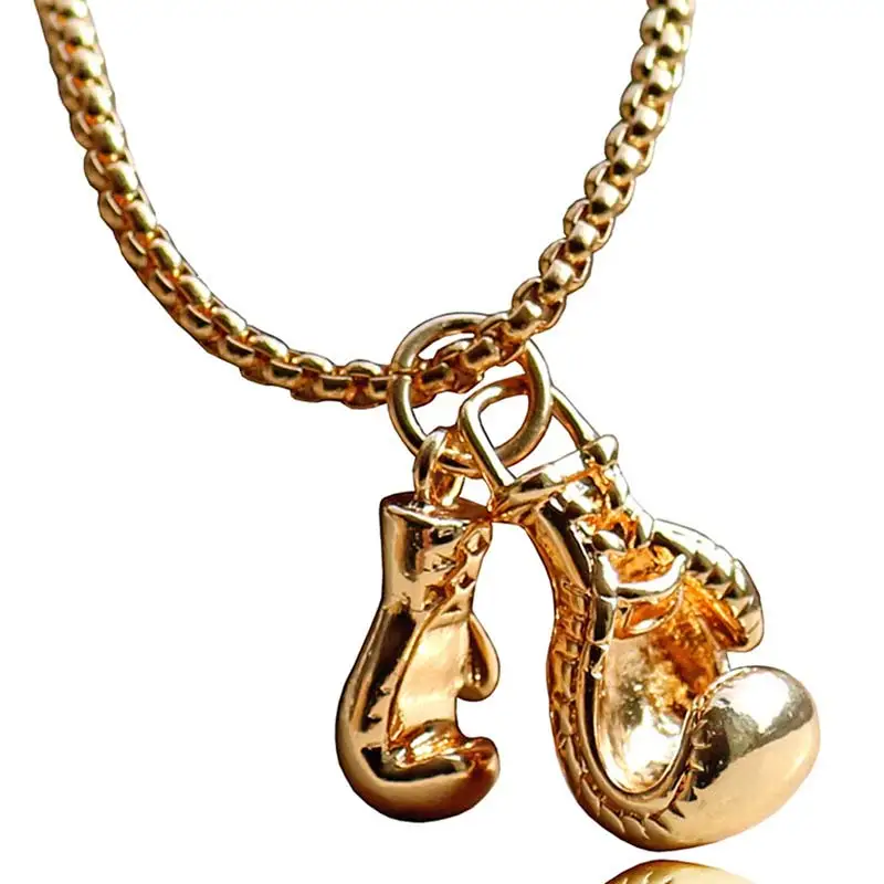 Боксерские перчатки из нержавеющей стали чокер ожерелье в стиле панк Colar