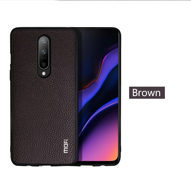 Для Oneplus 7 Pro Кожаный чехол Mofi для Oneplus 7 Чехол Pu деловой стиль для Oneplus 7 Защита от отпечатков пальцев для One Plus 7