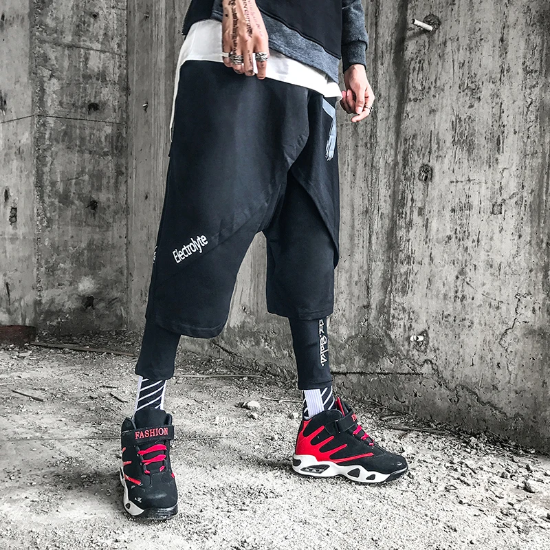 Шаровары мужские повседневные уличная одежда брюки султанки в стиле хип хоп и