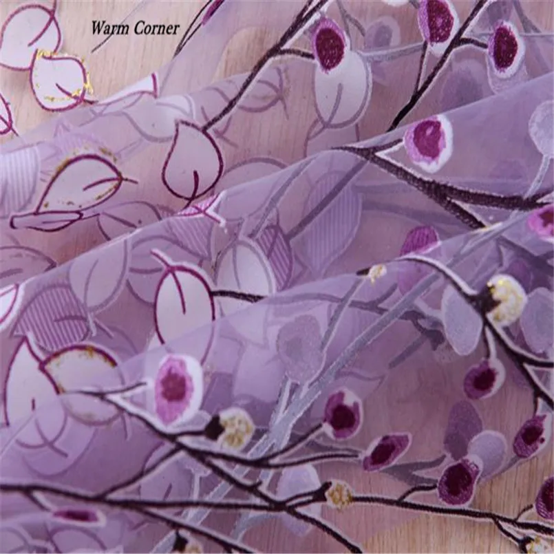 2017 лм современный номер лист Цветочный Тюль окно скрининга занавеска драпировка