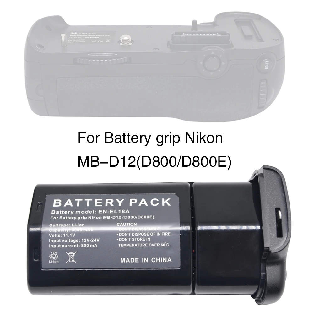 Аккумулятор и зарядное устройство для Nikon D850 D800 D800E D810|grip camera|camera gripcharger for |