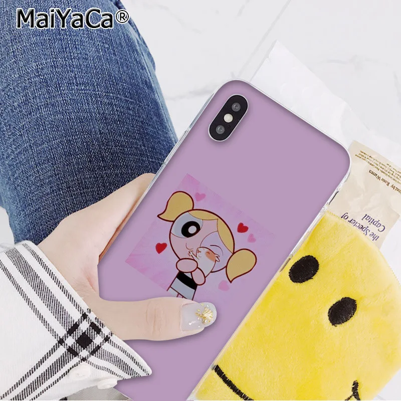 A2 MaiYaCa прекрасный PowerPuff девушки рукоделие принт рисунок телефон чехол для iphone 11 pro 8 7 66S Plus 5s SE XR X XS максимальный чехол - Цвет: A2