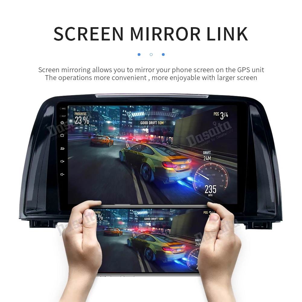 " ips Android 9,0 автомобиль радио для Mazda 6 Atenza 2013 мультимедийный плеер со встроенным DSP стерео звук с 8-Core 4 Гб+ 32 ГБ gps