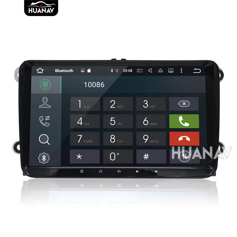 Универсальный Автомобильный GPS навигатор для модели авто Polo, Golf, Passat tiguan для SKODA для сиденья два DIN стерео блок 8 ядро Android8.0 ", ВЫСОКАЯ ЧЁТКОСТЬ, Экран