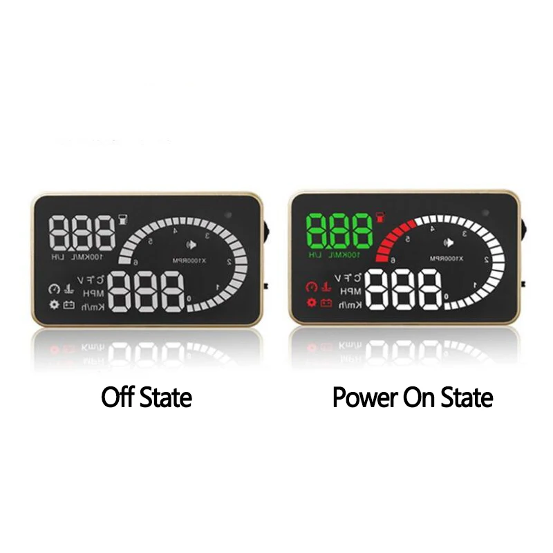Автомобильный Hud OBD2 авто дисплей Автомобильный проектор gps Спидометр OBD2 дисплей проекция на лобовое стекло напряжение Сигнализация Автомобильный экран
