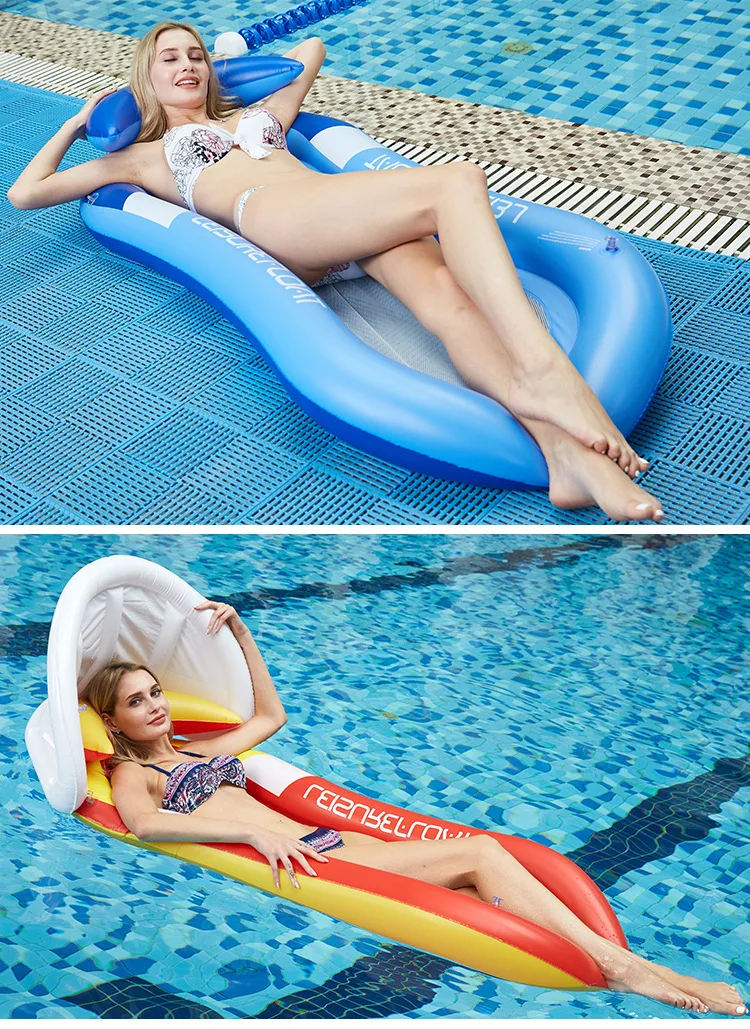Вода гамак матрац плавательный матрац пляжные раскладное кресло с зонтиком надувное кресло для отдыха бассейн плавательный пояс для плавания кольцо