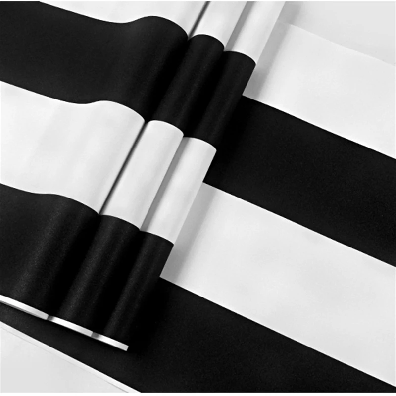 

Beibehang современные минималистичные черно-белые полосатые ПВХ обои для гостиной спальни ресторана магазина одежды ТВ фон