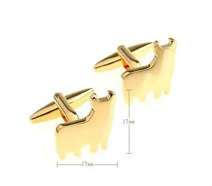 Запонки в форме зеркала золотого и серебряного цвета | Украшения аксессуары