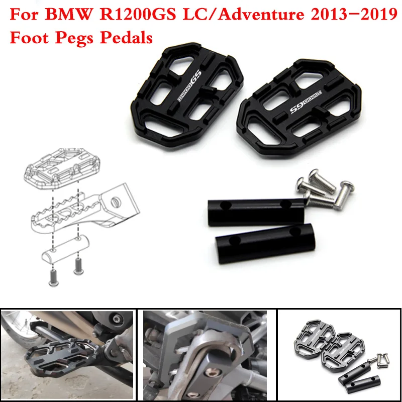 Для BMW R1200GS R1200 GS R 1200 2013 2017 CNC алюминиевая заготовка для мотоцикла широкие подножки