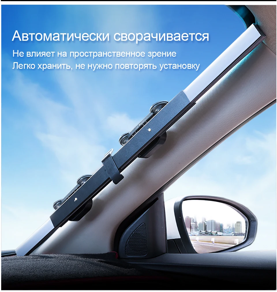Ру местная 46/65/70/80 см Upgarde выдвижной внедорожник автомобиль переднее ветровое стекло Защита от солнца на заднее стекло Защита от ультрафиолетовых лучей Шторы