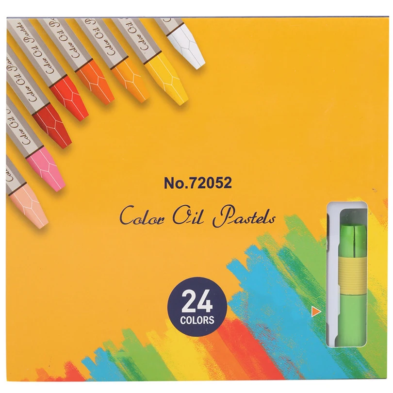 24 цвета/коробка масляные пастели для студентов канцелярские товары школьные