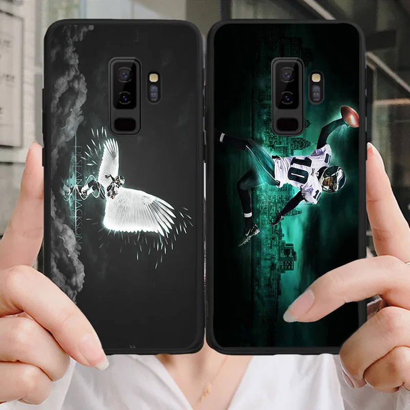 Yinuoda чехол для телефона Philadelphia Eagles samsung Galaxy S10 S9 8 Plus S6 S7 Edge Carson Wentz черный мягкий