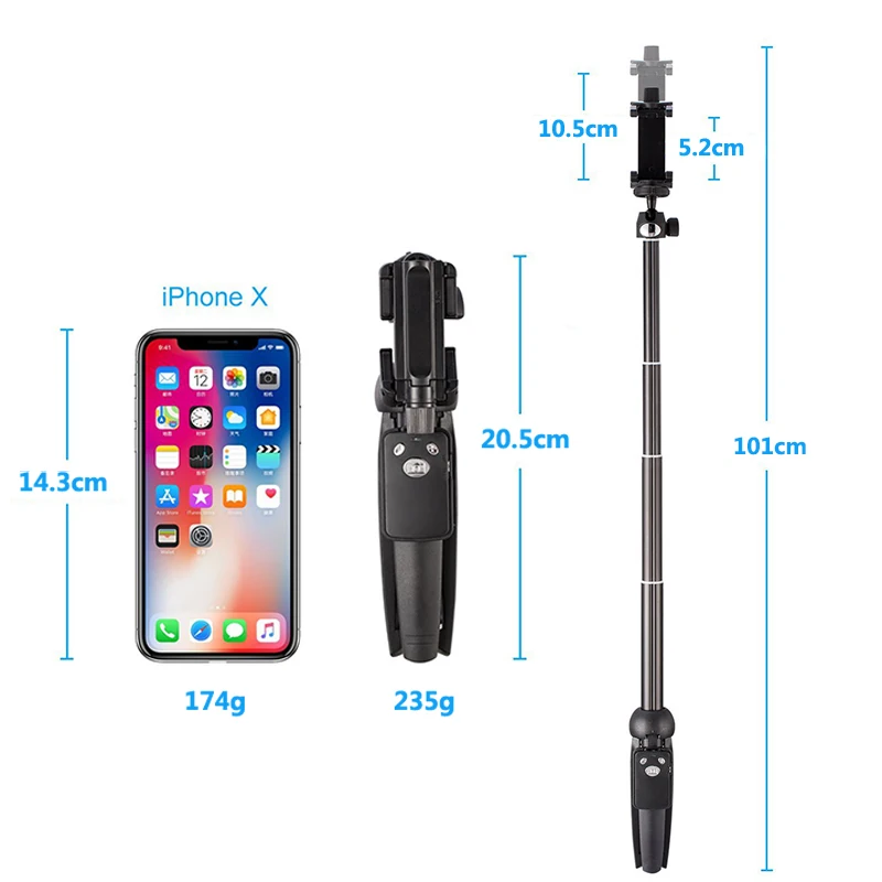Селфи палка для iphone 6 7 8 plus x IOS Android|Селфи-моноподы| |