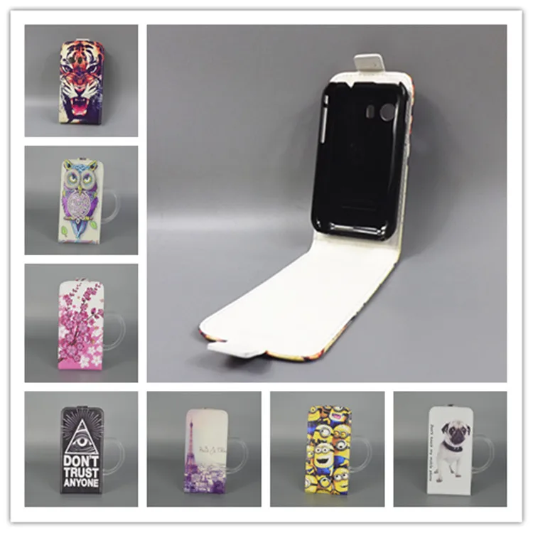 For Samsung Galaxy Young 2 Young2 G130 G130H Hot Pattern Cute PrintingVertical Flip Cover Open Down/up Back filp case | Мобильные