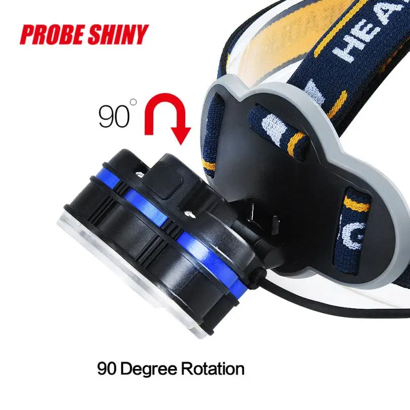 Наружный дорожный 3x XM L T6 LED + 2xcob индукционный налобный фонарь перезаряжаемый для