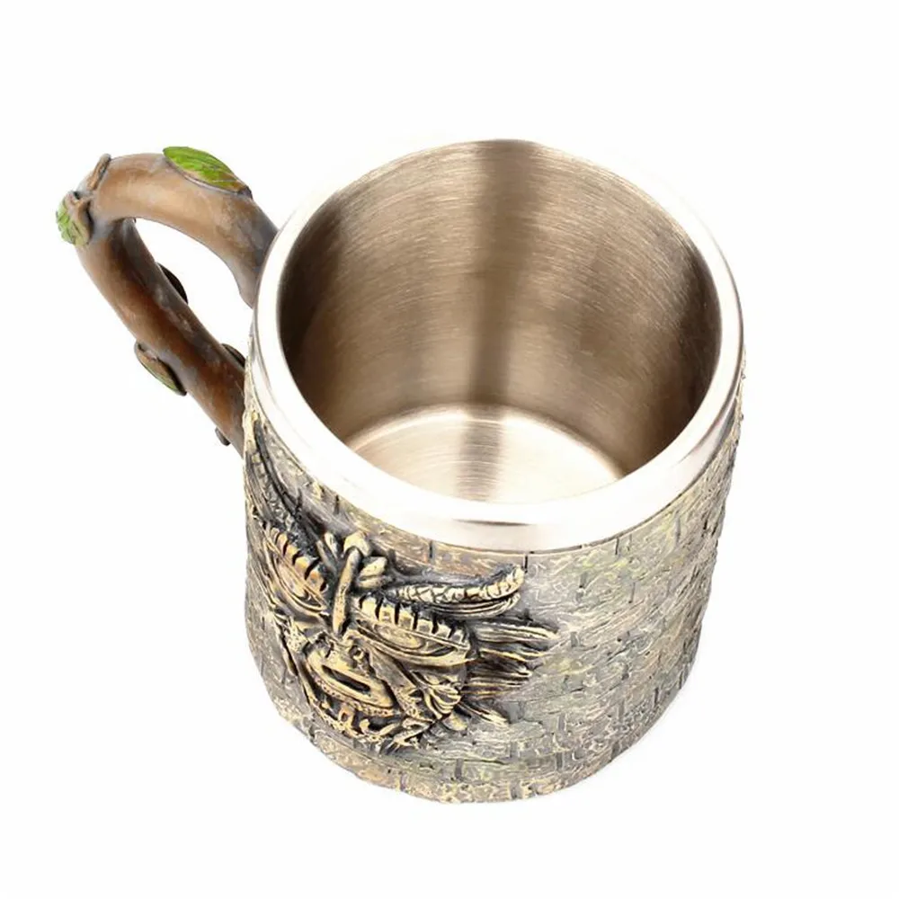 Creative marble pattern stainless steel cup Ancient tribal culture Drinking Water coffee Bar Gift 301-0735 | Дом и сад