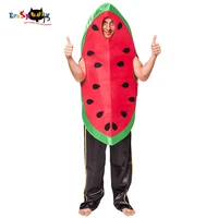 eraspooky carnival costume men fruit cosplay adult costume watermelon costume loose christmas costume 2018 new arrival
