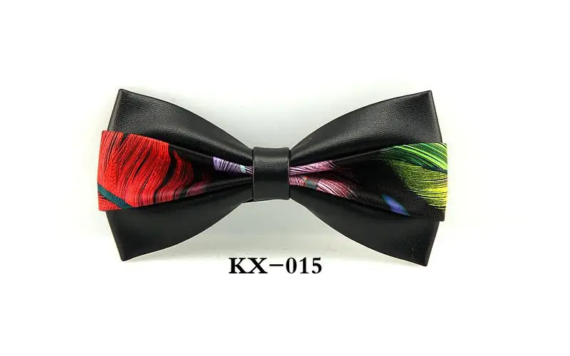 Bow Tie Элегантный мужской галстук-бабочка из искусственной кожи в цветочек, клетку, полоску, леопарда, Пейсли, на шею, повседневный мужской деловой галстук-бабочка, для свадьбы, вечеринки, ручной работы, подарок - Цвет: Bow Tie