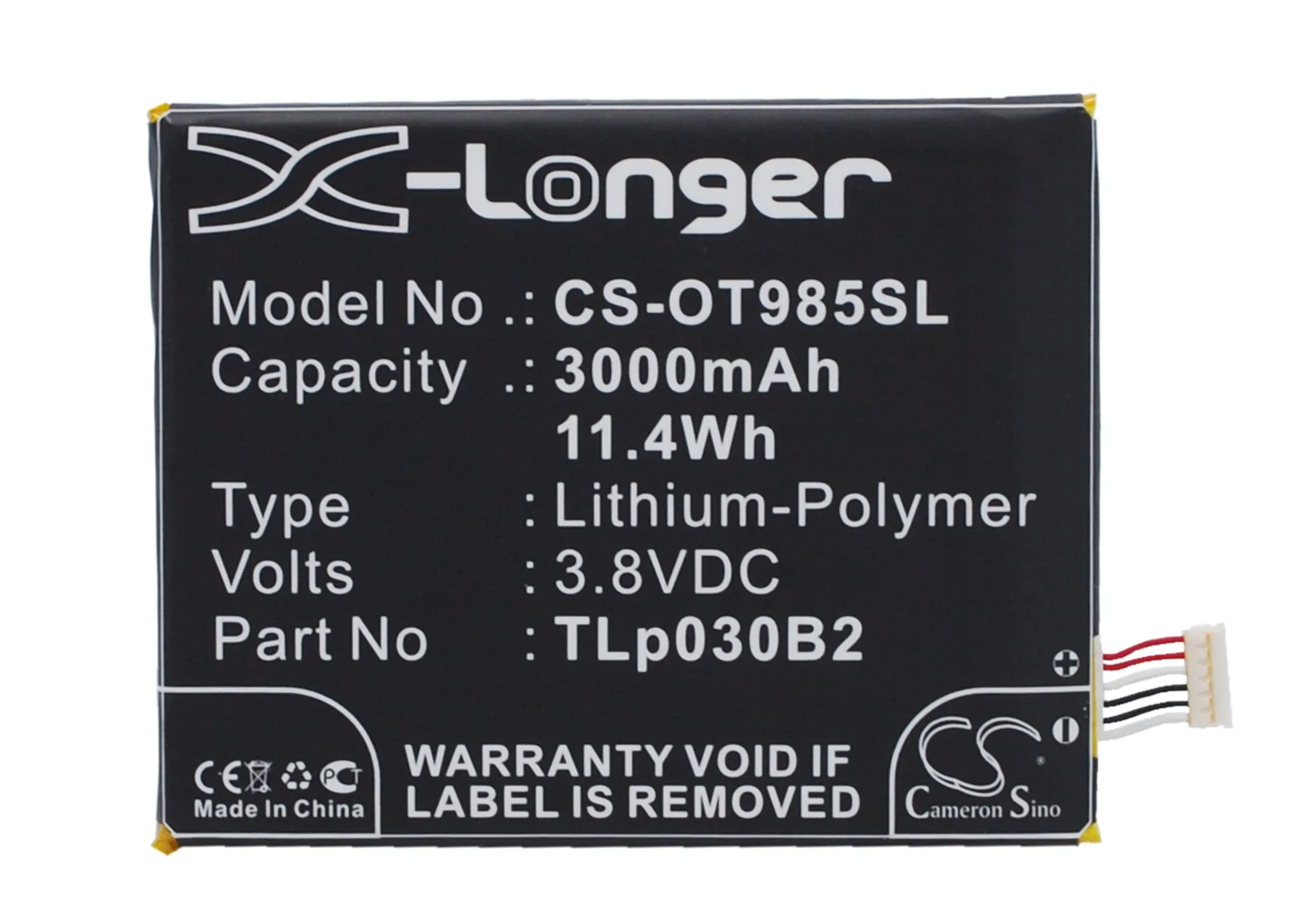Cameron sino Новый аккумулятор для Alcatel C3000003C1 TLp030B1 TLp030B2|Аккумуляторы мобильных