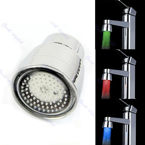 

Датчик температуры 3 цвета кухонный водопроводный кран RGB светящийся душ