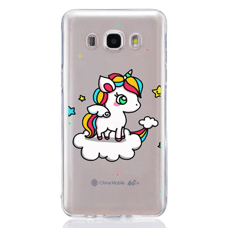 For Samsung Galaxy J1 J2 J3 J5 J7 prime J120 J320 J330 J530F TPU Colorful Soft Unicorn Painted Desig Cover Case Fundas E321 |