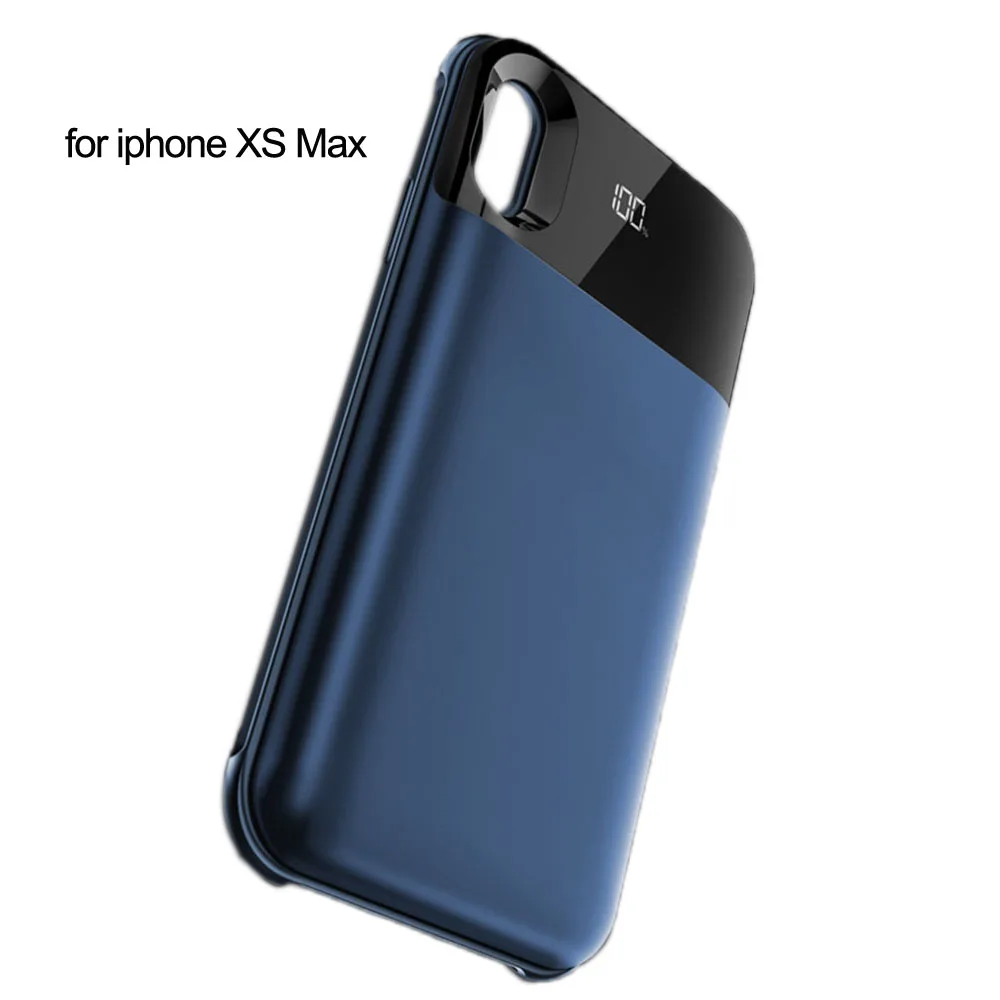 for iphone XS Max JINXINGCHENG, 3 цвета, чехол с зарядным устройством для Iphone XS, 5000 мА/ч, с зажимом для задней панели, быстрое зарядное устройство для Iphone XR XS MAX, 5500 мА/ч - Цвет: for iphone XS Max