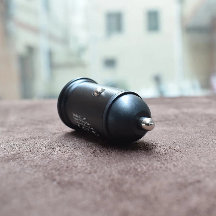 Мини Автомобильное зарядное устройство Dual 2 с usb-портом, светодиодная розетка прикуривателя Разветвитель выход адаптера питания автомобильная зарядка для iPhone Xiaomi