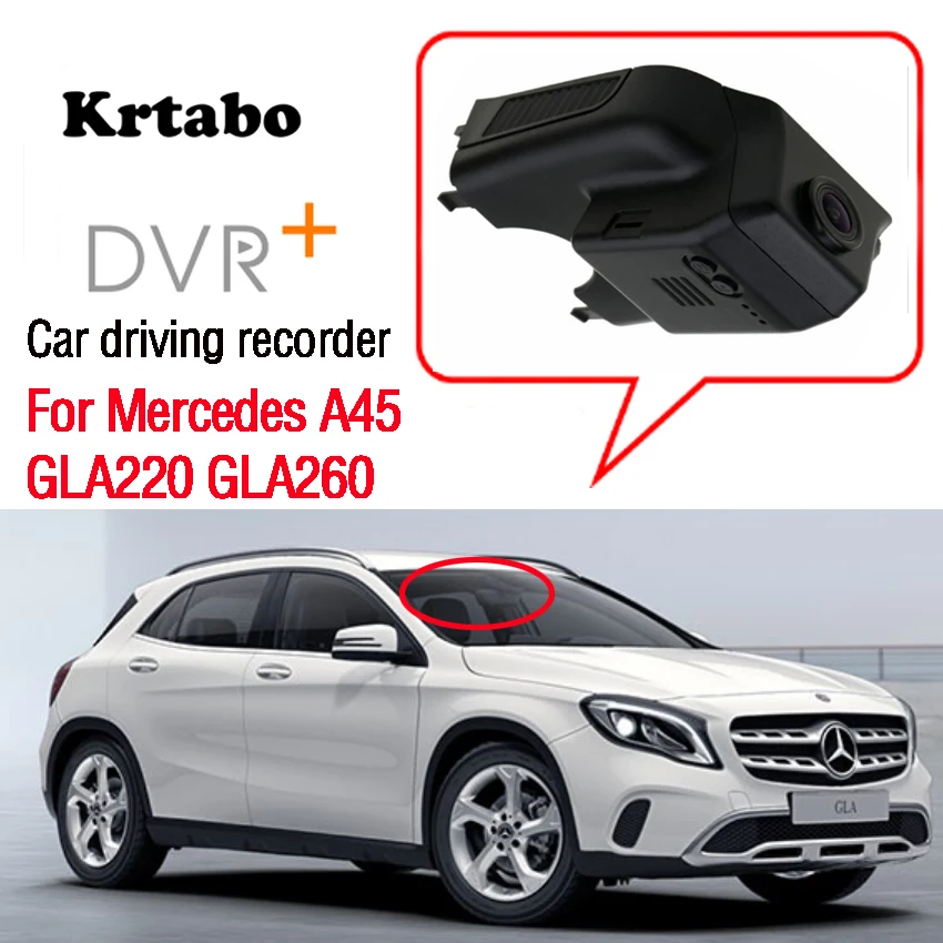 Для Mercedes A45 GLA220 GLA260 высокая с дорожным регистратором для автомобиля WiFi DVR Novatek 96658 HD