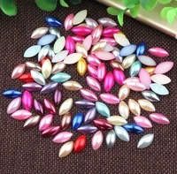 2000pcs 715mm abs horse eye multicolored pearl bead for sewing uv epoxy filler resin jewelry making craft nail art accessories