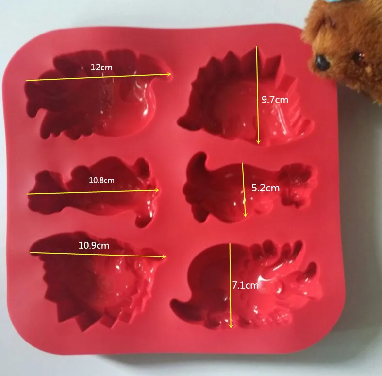3 большая форма для торта в виде динозавра стандартная мыла|dinosaur cake mold|chocolate moldsoap