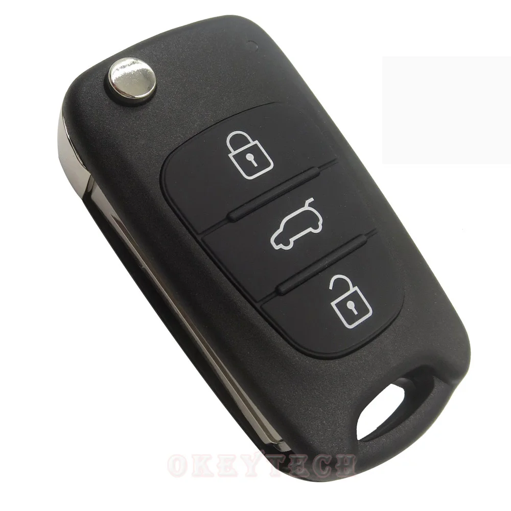 Складной чехол для автомобильного ключа OkeyTech 5 шт./лот с 3 кнопками | Автомобили и
