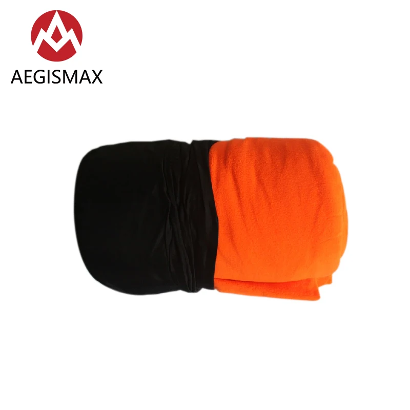 Orange AEGISMAX Сверхлегкий Открытый Кемпинг конверт Тип вкладыш в спальник изоляция грязный спальный мешок из флиса - Цвет: Orange