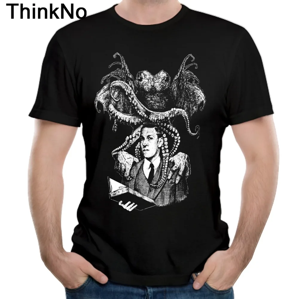 Мужская футболка Lovecraft Cthulhu модная с круглым вырезом Лидер продаж красивая