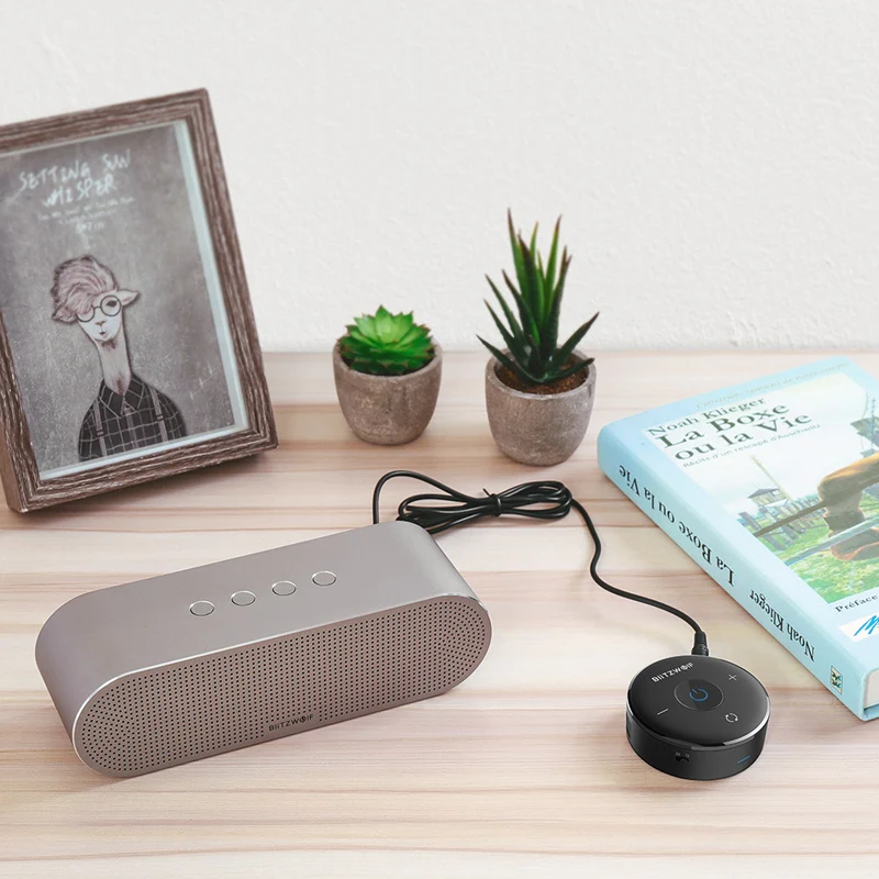 BlitzWolf 2 в 1 беспроводной bluetooth 4,1 приемник передатчик Hi-Fi 3,5 мм Aux приемник аудио стерео музыкальный адаптер для ТВ ПК телефона