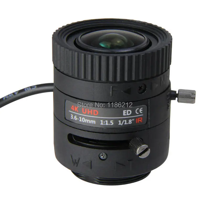 

4K HD CCTV lens 3.6-10mm, 1/1.8" Varifocal Auto Iris Lens ,lens for CCTV Surveillance cameras