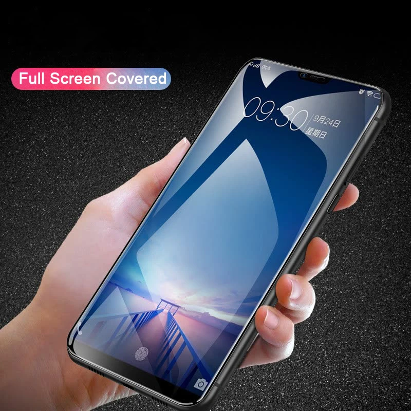 С уровнем твердости 9H закаленное Стекло пленка для Vivo V11 Pro V11 Y83 Y81 X21 V9 Молодежные полное защитное покрытие, защитное стекло 2.5D высококачественный защитный чехол для OPPO F7 F5