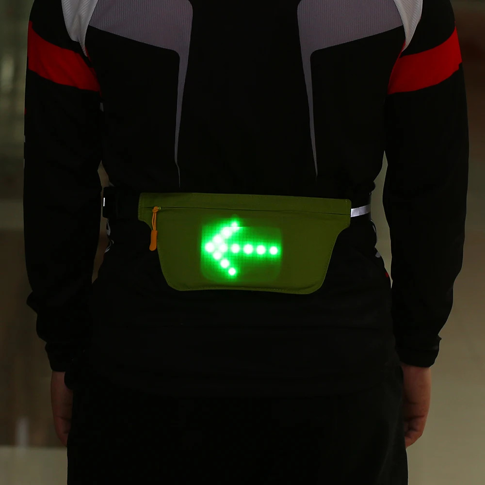 USB Перезаряжаемые работает поясная сумка поясной ремень со светоотражающей