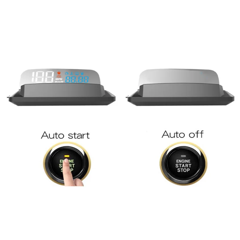 VJOYCAR HUD Head up Display Overspeed Warning Car Windshied Project styling OBDII OBD2 Port Up 4|Проекционный дисплей| |
