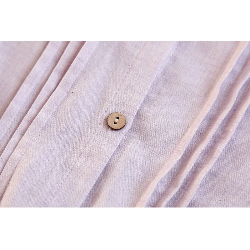 2018 Весна Длинные рукава ночные рубашки женские марли хлопчатобумажные тонкий