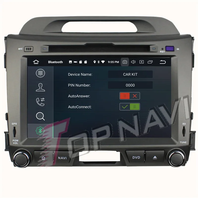 TOPNAVI 8 'ɺndroid 0 Авто плеер для KIA Sportage 2010 2012 2011 DVD PC Мультимедиа Радио gps навигации