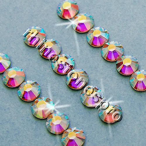 

8ss Swarovski Elements Clear AB (001AB) 72 шт исправленное железо на кристалле