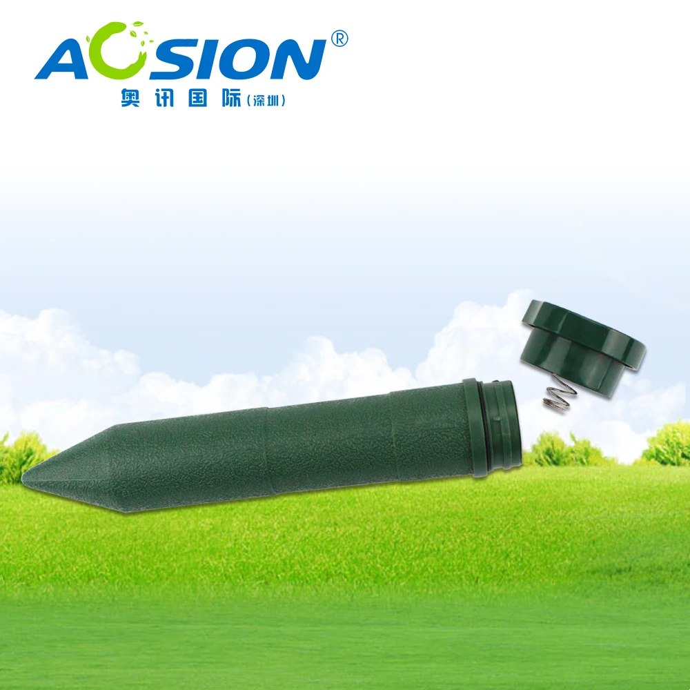

Aosion Garden Battery plastic rodent snakes repeller repellent emitting sound and vibration to repel snake AN-A308S